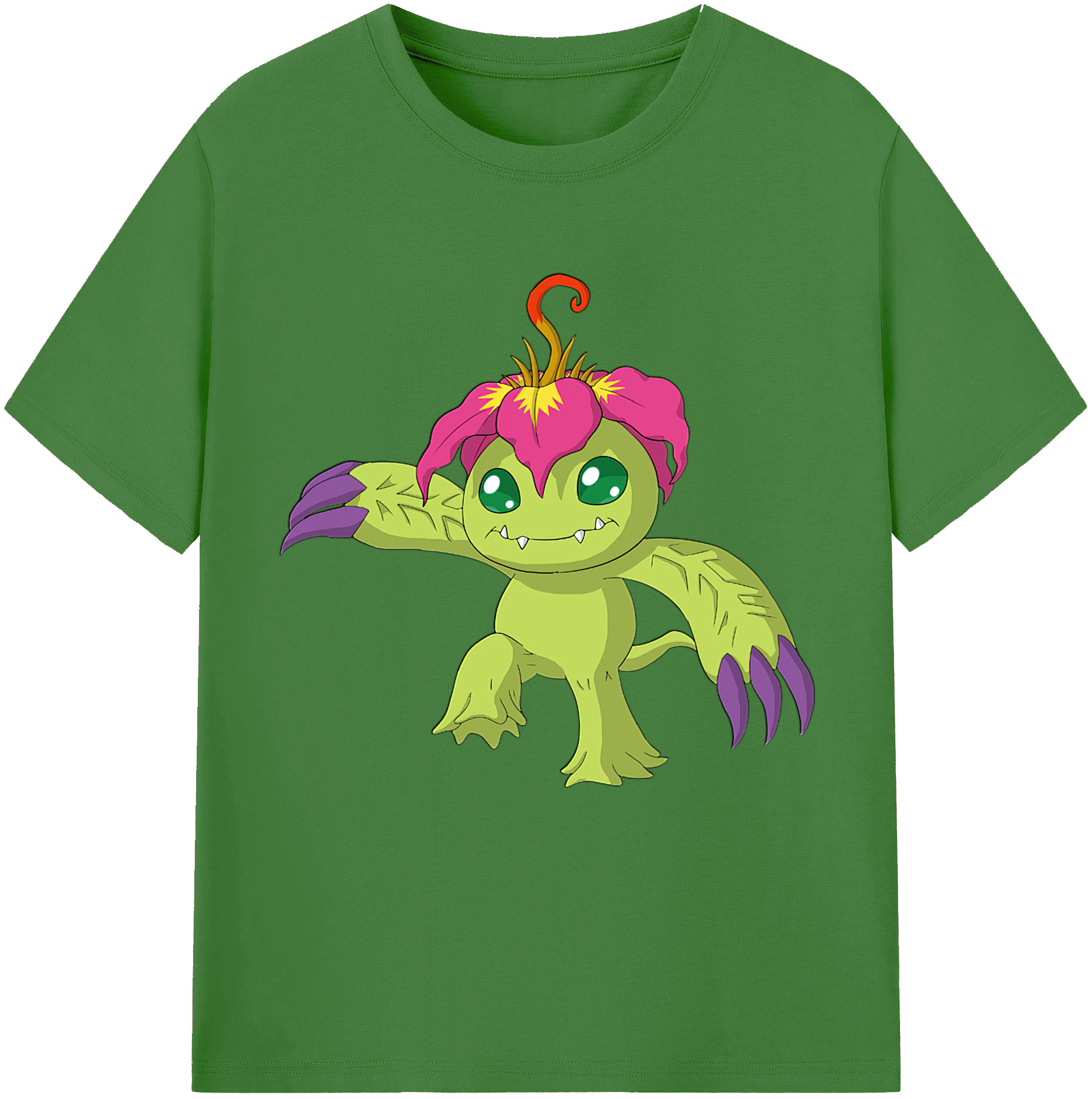 （画像用） Digimon デジタルモンスター/デジモン レディースカジュアルプリントTシャツ（綿100％）